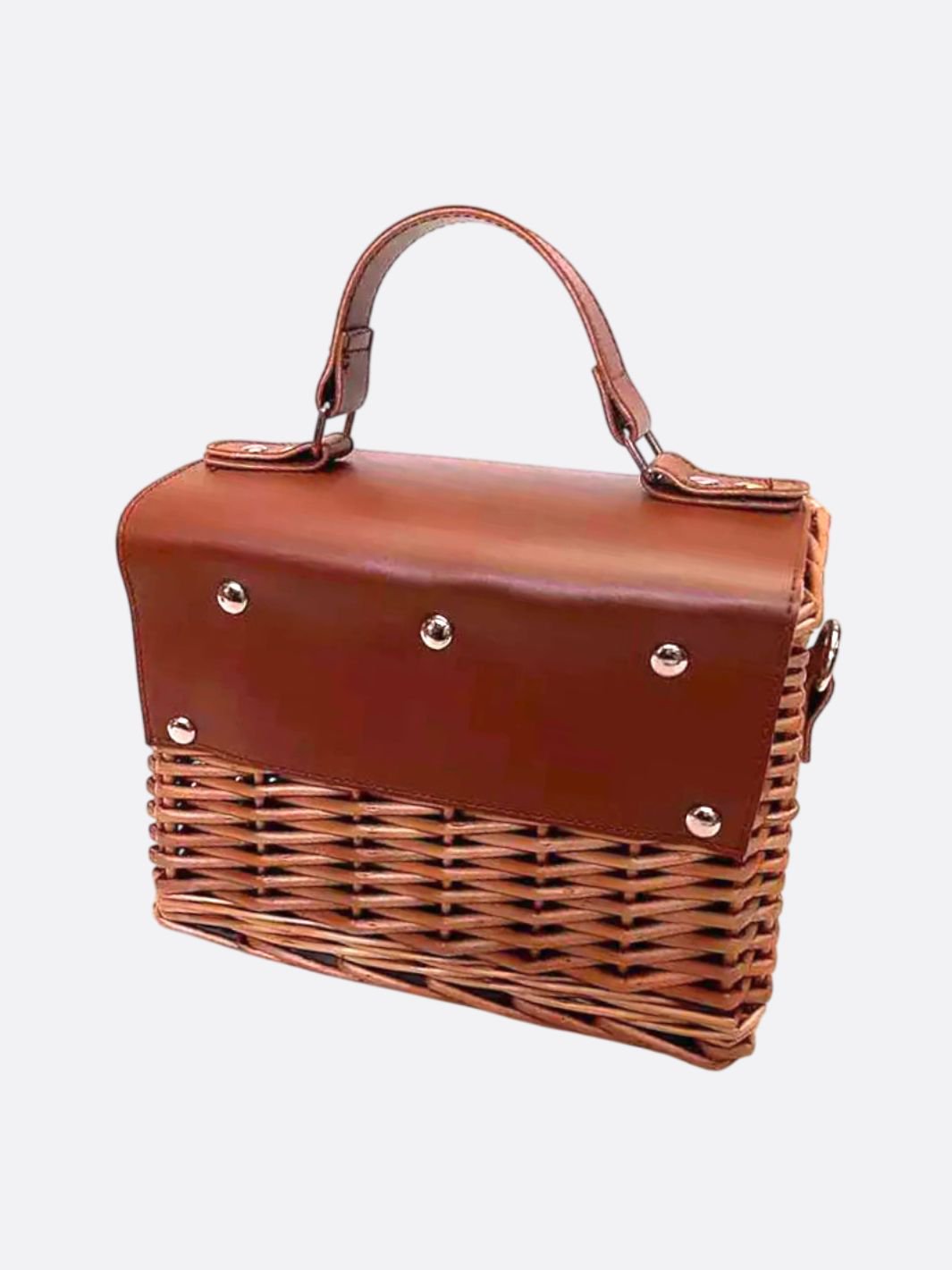 Bolsa rectangular de ratán