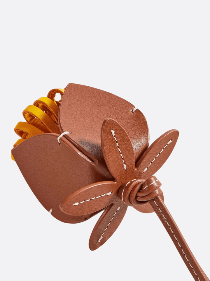 Bolso de flores de cuero joya