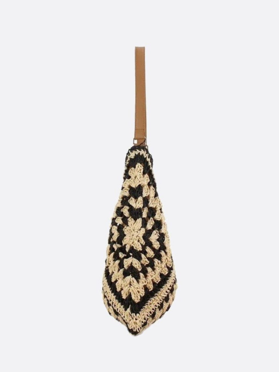 Bolso de crochet de paja