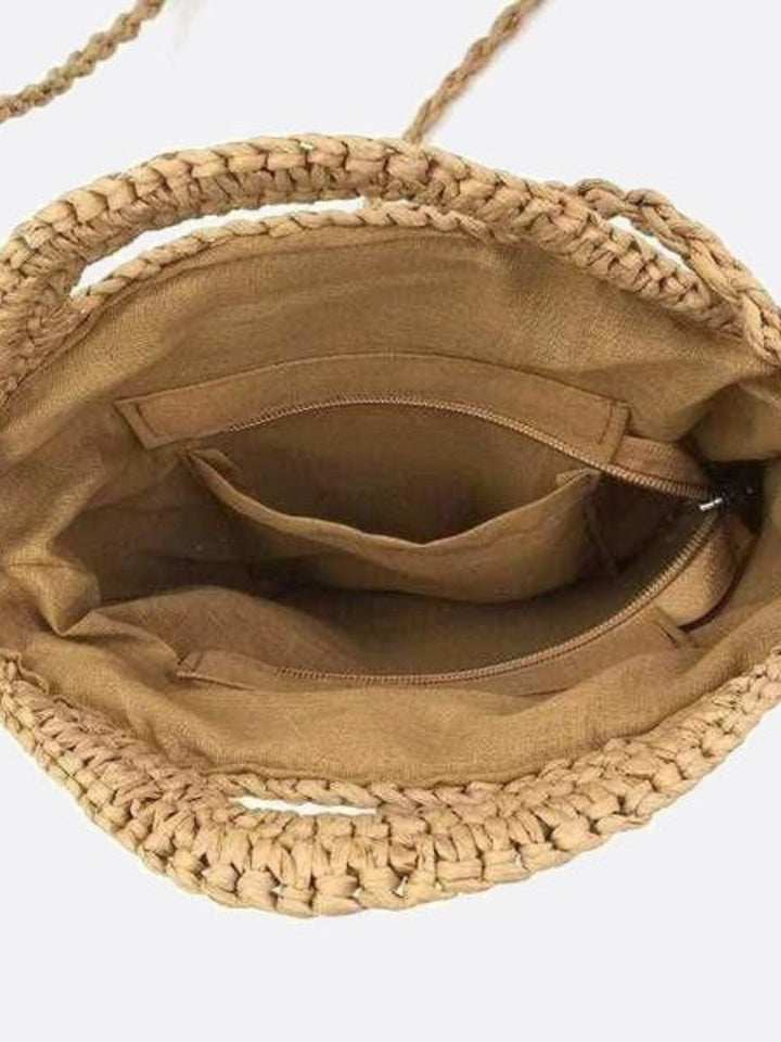 Bolso bandolera de paja