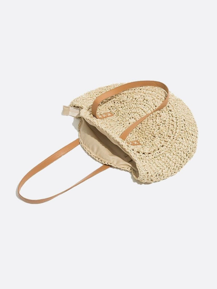 Bolso de paja y crochet